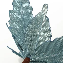 Seafoam Blue Burlap Flower Hot