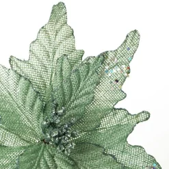 Seafoam Green Burlap Flower Hot