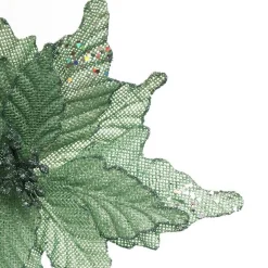 Seafoam Green Burlap Flower Hot