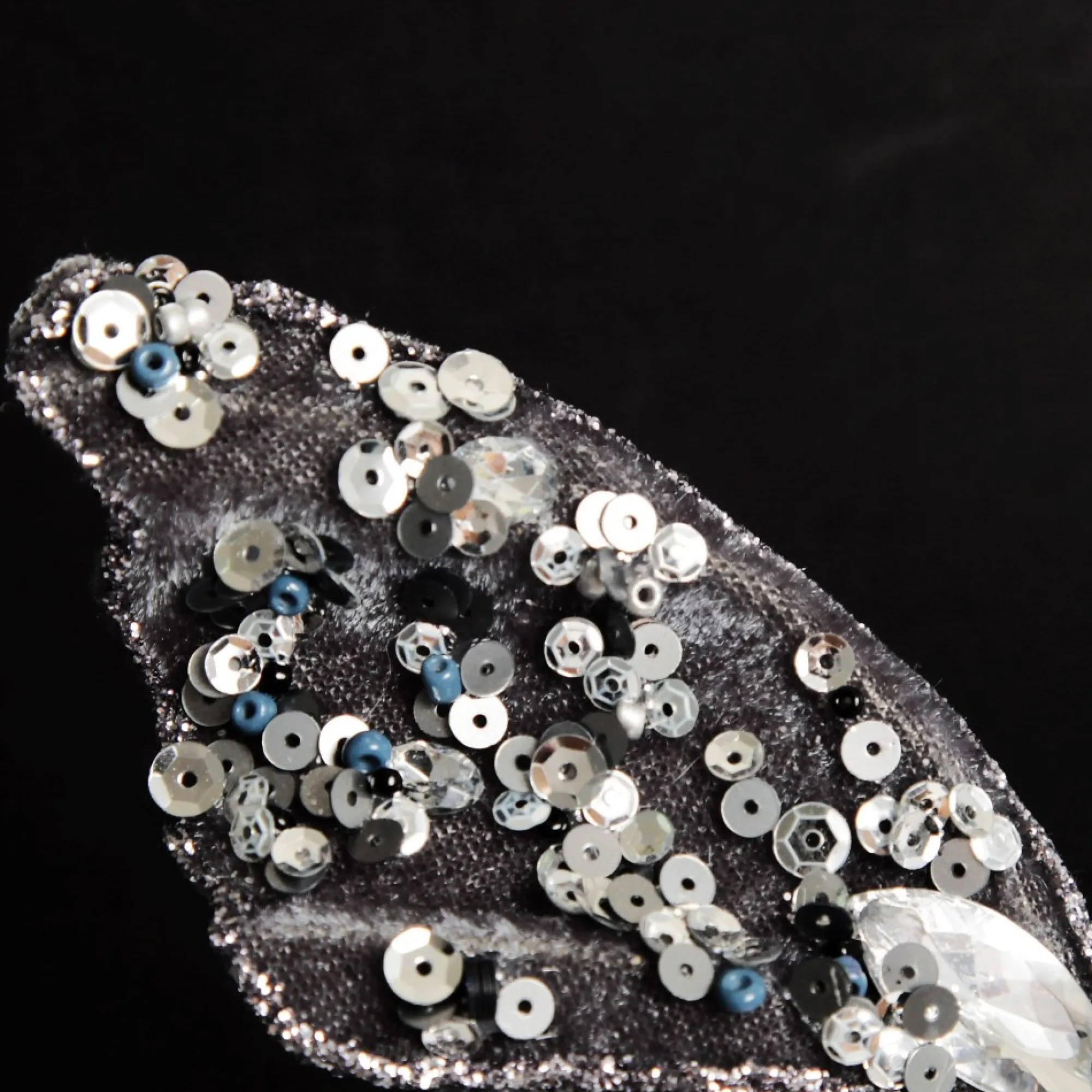 Shiny Blue Butterfly Clip with Sequin Embellishments Best