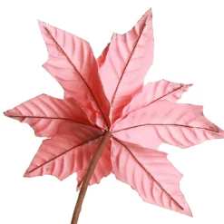Shiny Blush Poinsettia Flower Stem Clearance
