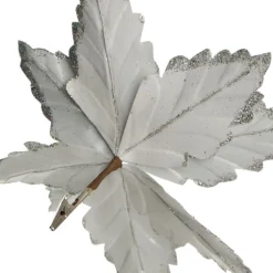 Shiny Silver Foil Poinsettia Flower Clip Flash Sale