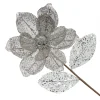 Silver and Sequin Magnolia Flower Stem Online