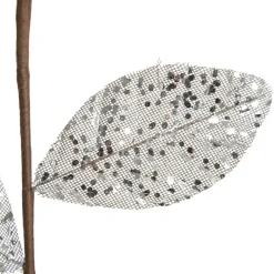 Silver and Sequin Magnolia Flower Stem Online