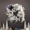 Silver and White Frost Christmas Wreath Fashion