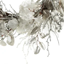 Silver and White Frost Christmas Wreath Fashion