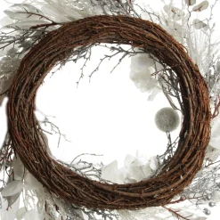Silver and White Frost Christmas Wreath Fashion