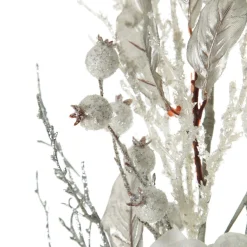 Silver and White Frost Christmas Spray Clearance