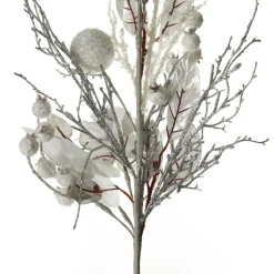 Silver and White Frost Christmas Spray Clearance