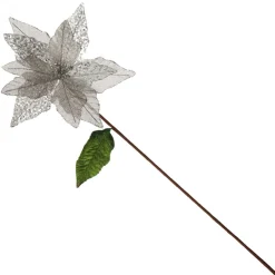 Silver Burlap Sequin Flower Shop