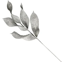 Silver Curved Leaf Glitter Spray Store