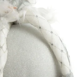 Silver Elf on Bauble Christmas Ornament Shop