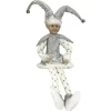 Silver Elf Sitting Christmas Ornament Outlet