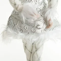 Silver Elf Sitting Christmas Ornament Outlet