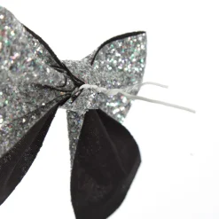 Silver Glitter Bow - Set of 2 Store