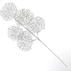 Silver Glitter Coastal Coral Pick Best Sale