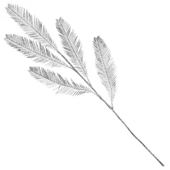 Silver Glitter Feather Spray Shop