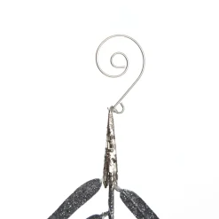 Silver Glitter Fern and Crystal Tree Decoration Cheap