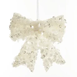 Silver Glitter Sequin Bow Online