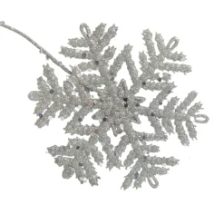 Silver Glitter Snowflake Christmas Spray Outlet
