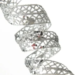 Silver Glitter Swirl Christmas Pick Online