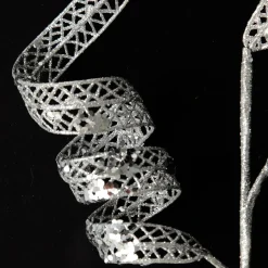 Silver Glitter Swirl Christmas Pick Online