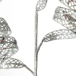 Silver Glitter Swirl Christmas Pick Online