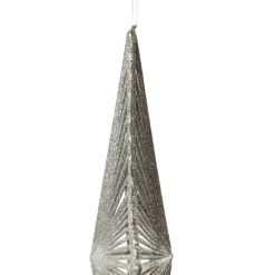 Silver Hollow Glitter Star Cheap