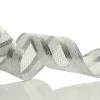 Silver Mesh and Glitter Edge Wired Christmas Ribbon Store