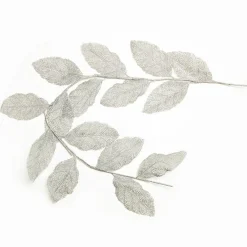 Silver Mesh Palm Leaf Christmas Garland Flash Sale