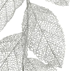 Silver Mesh Palm Leaf Christmas Garland Flash Sale