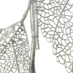 Silver Mesh Palm Leaf Christmas Garland Flash Sale