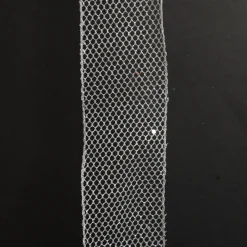 Silver Mesh Wired Christmas RIbbon - 6.5cm Shop