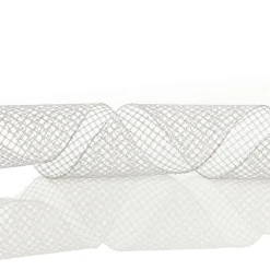 Silver Mesh Wired Christmas RIbbon Garland Online