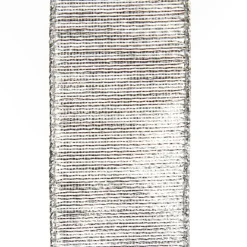 Silver Metallic Shimmer Wired Ribbon Outlet