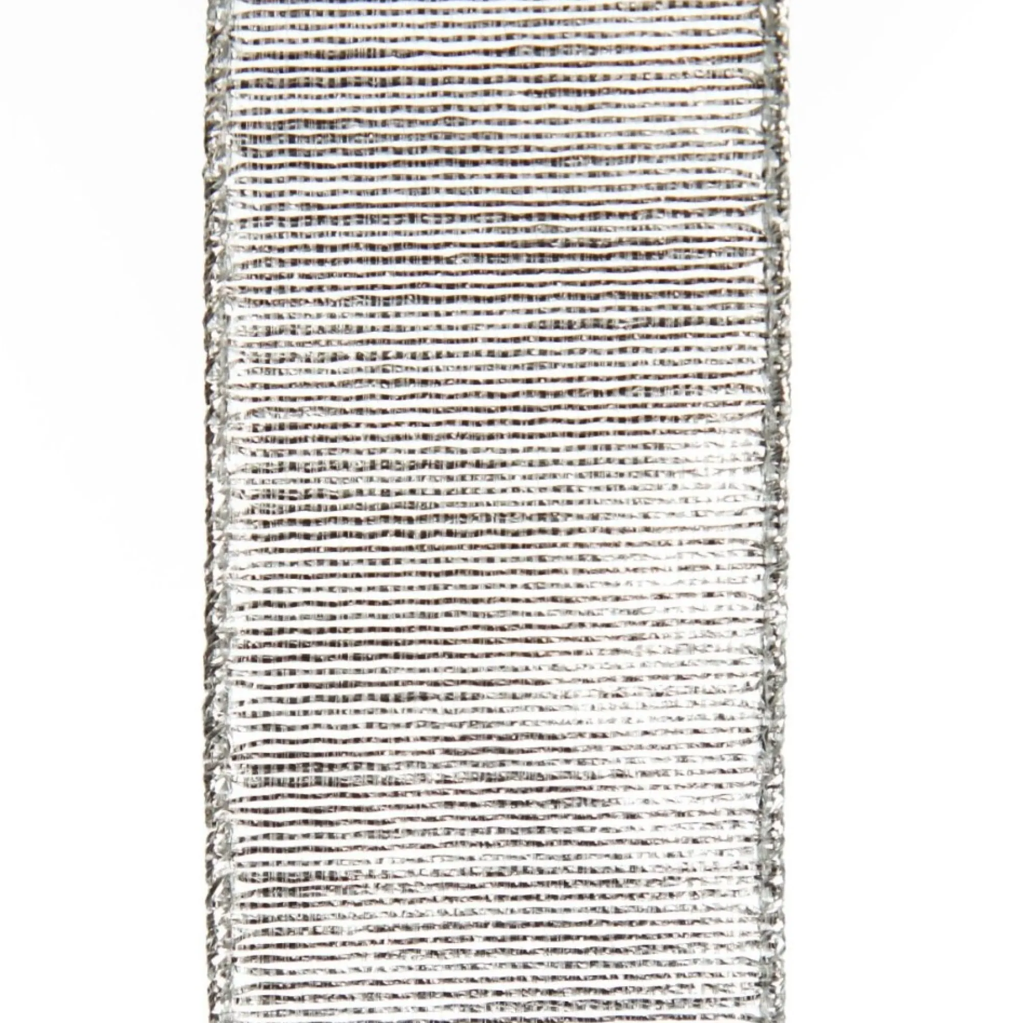 Silver Metallic Shimmer Wired Ribbon Outlet