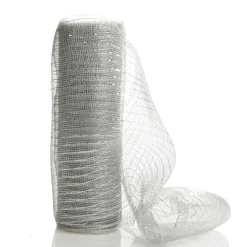 Silver Metallic Thread Decomesh Roll Best Sale