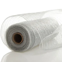 Silver Metallic Thread Decomesh Roll Best Sale