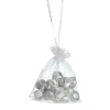 Silver Mini Jingle Bell Decorations - Bag of 15 Hot