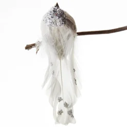 Silver Sequin Bird with Clip Best