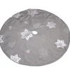 Silver Snowflake Christmas Tree Skirt Cheap