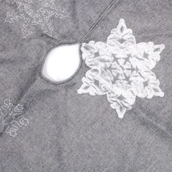 Silver Snowflake Christmas Tree Skirt Cheap