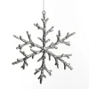 Silver Sparkle Snowflake Decoration Cheap