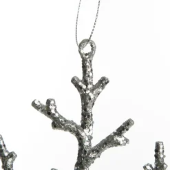 Silver Sparkle Snowflake Decoration Cheap