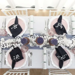 Silver Star Napkin Rings - Pack of 4 Flash Sale