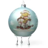 Sky Blue Rocking Horse Christmas Bauble Shop