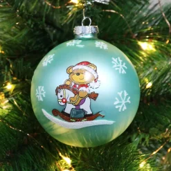 Sky Blue Rocking Horse Christmas Bauble Shop