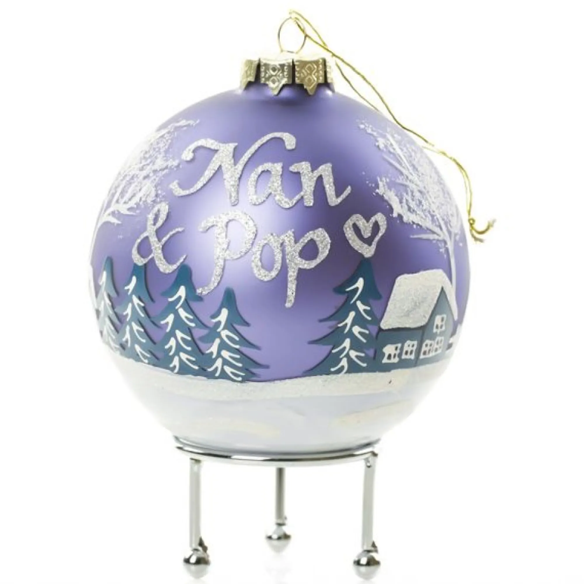 Sky Blue Winter Church Christmas Bauble Sale