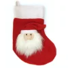 Small Felt Christmas Stocking with 3D Santa Cheap