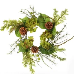 Small Fresh Hydrangea Christmas Wreath Best